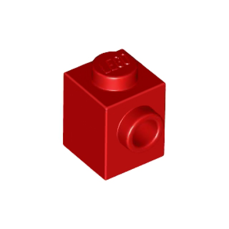 Steen, Aangepast 1x1 met nop aan 1 kant Red